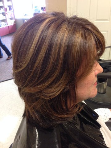 Layered Lob with Highlights