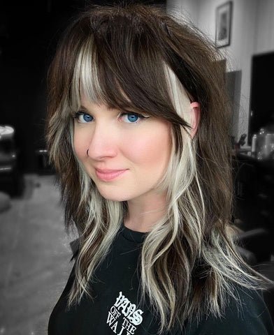 Layered Shag with Peekaboo Highlights