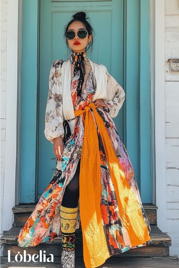 Leg warmers with Maxi Skirt