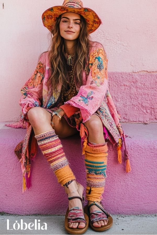 Leg warmers with Sandals