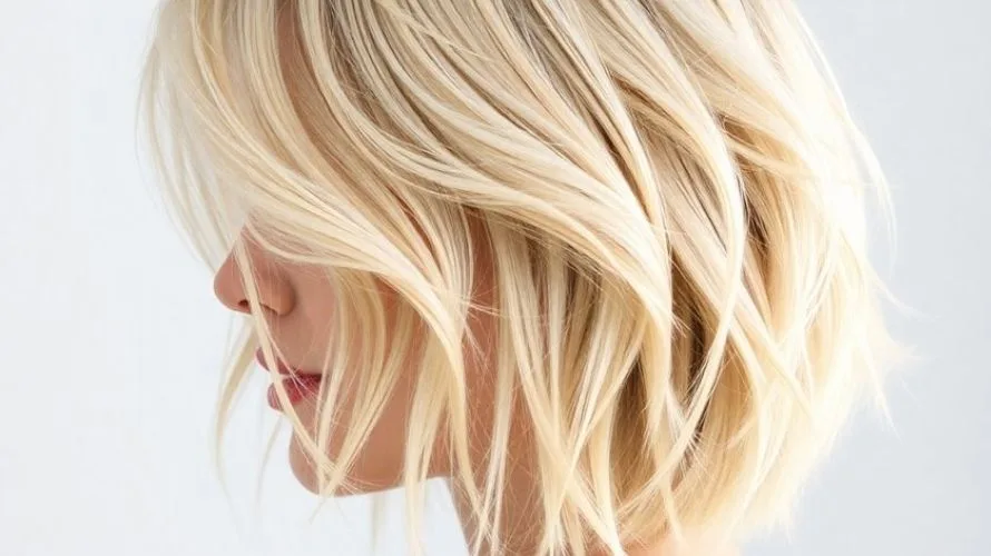 Long Asymmetrical Wavy Bob