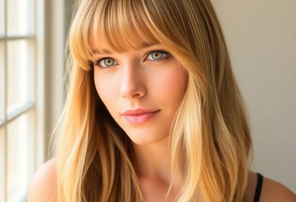 Side-Swept Wispy Bangs