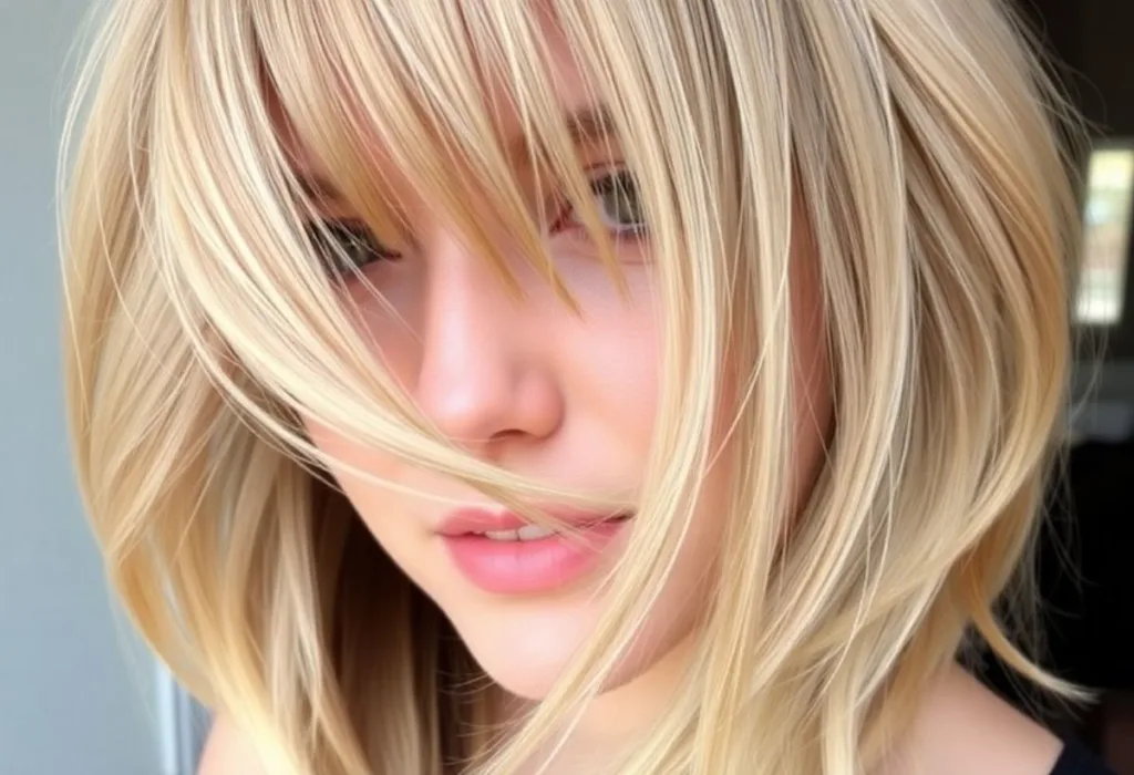 Long Layered Side Bangs