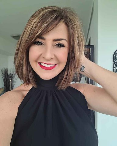 Long Bob with Side-Swept Bangs