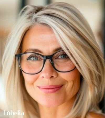 Long Layers with Side-Swept Bangs