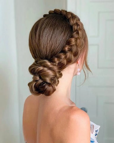 Low Bun with Braided Detail