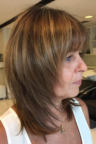 Medium-Length Bob with Fringes