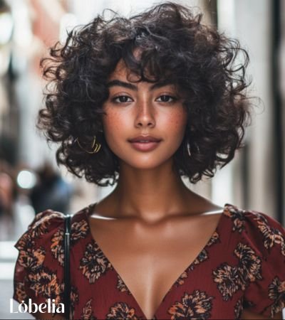 Medium-Length Curly-Wavy Mix hairstyles