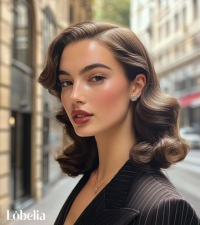 Medium-Length Hollywood Waves hairstyles