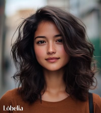 Medium-Length Shaggy Waves hairstyles