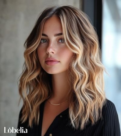 Medium-Length Tousled Waves hairstyles