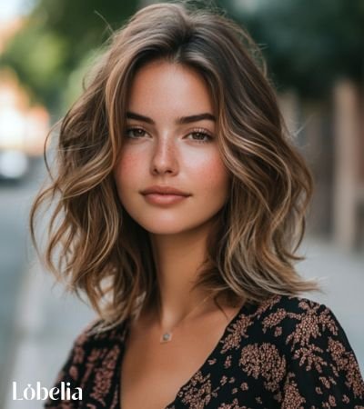 Medium-Length Wavy Layers hairstyles