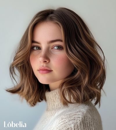 Medium-Length Winter Waves haircut