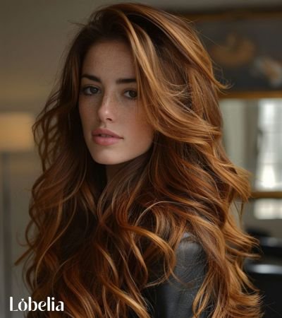 Medium Brown with Caramel Blonde Highlights