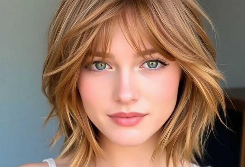 Messy Bohemian Bangs
