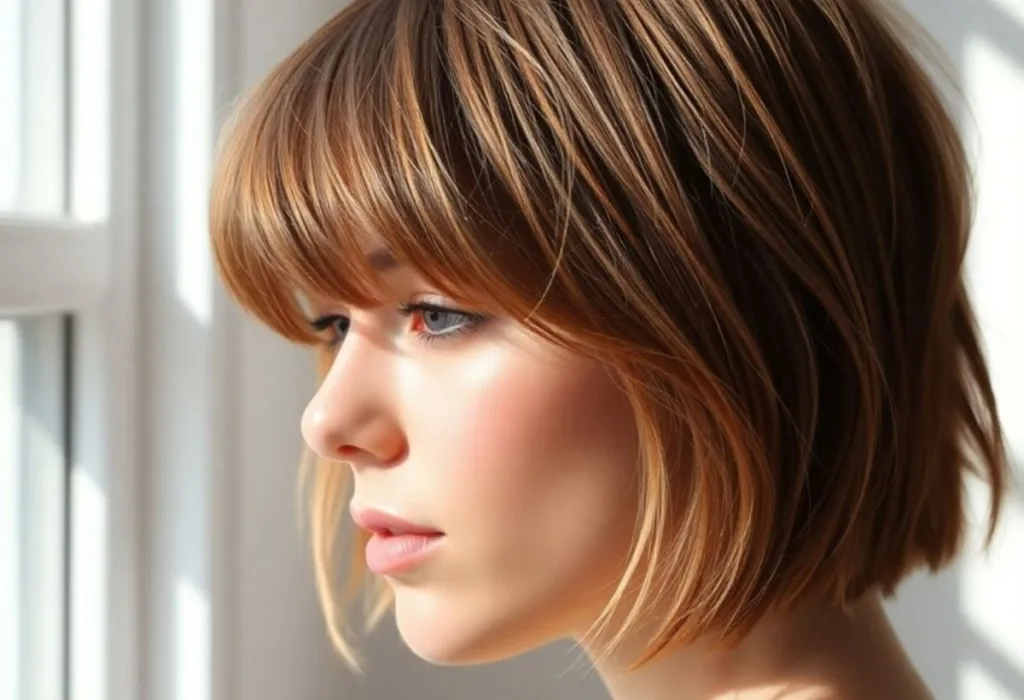Messy Textured Bangs
