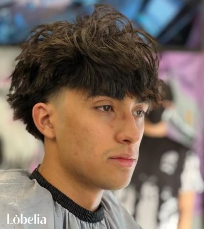 Messy Top Edgar with Bald Fade