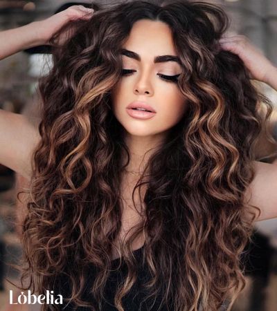 Natural Dark Brown Curls