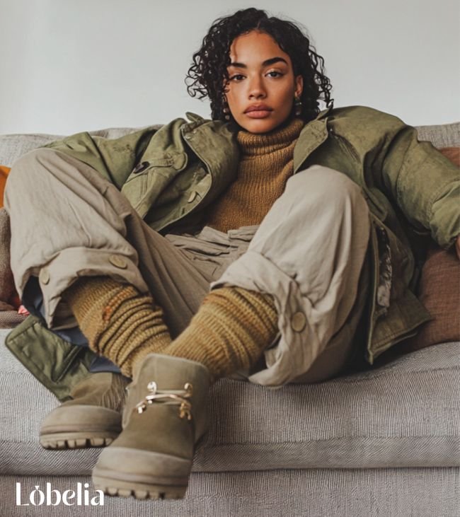 Pairing leg warmers with clogs