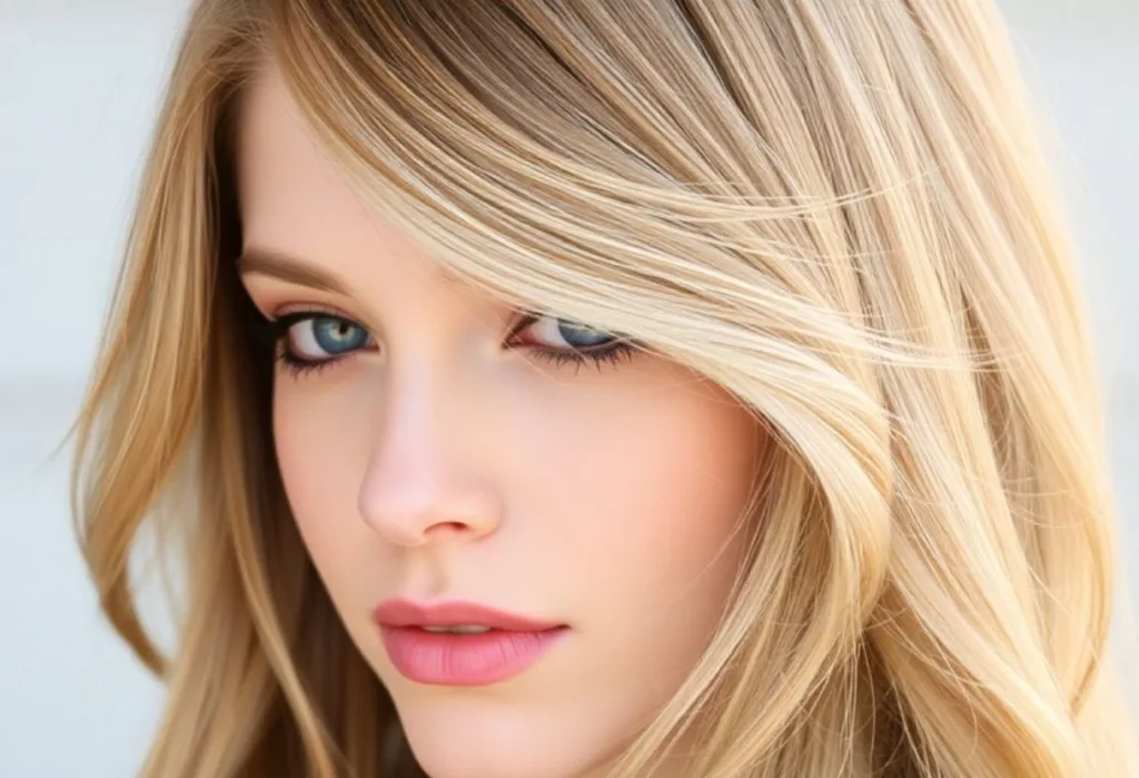 Parted Peek-a-Boo Bangs
