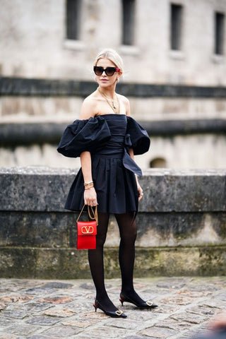 Patent Slingbacks with leggings