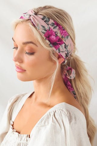 Patterned knotted headband
