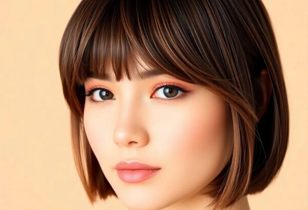 Piecy Center-Parted Bangs