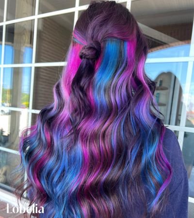 Pink and Blue Pastel Blend