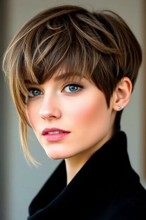 Pixie Bob With Bangs
