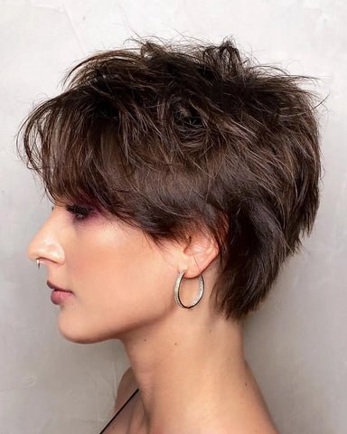 Pixie Cut with Wispy Bangs