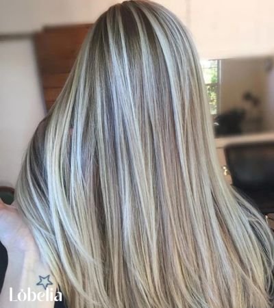 Platinum Blonde with Frosted Tips