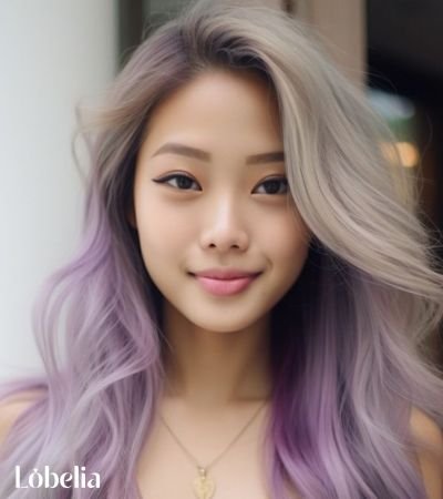 Platinum Blonde with Lavender Hues