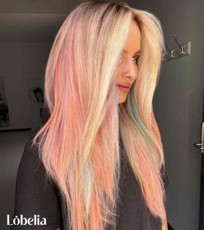 Platinum Blonde with Pastel Ends