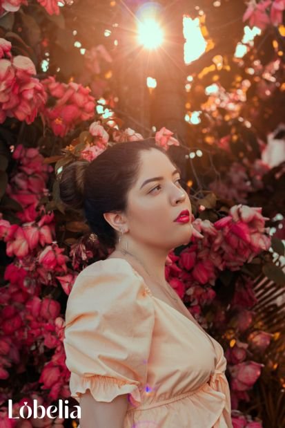 Puff-Sleeved Dress for picnic