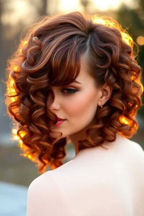 Retro Voluminous Bangs