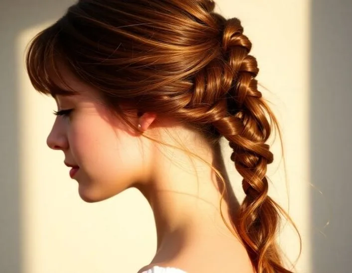 Romantic Twisted Side Pony
