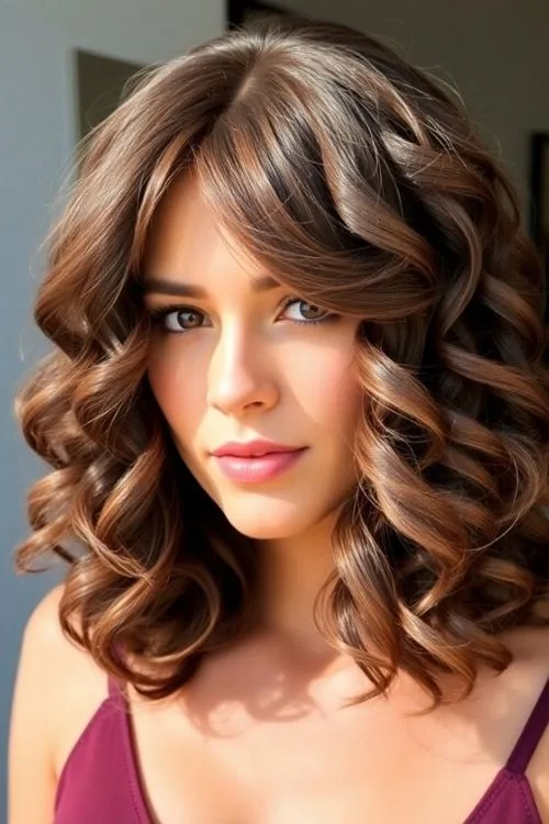 Sculpted Curly Bob