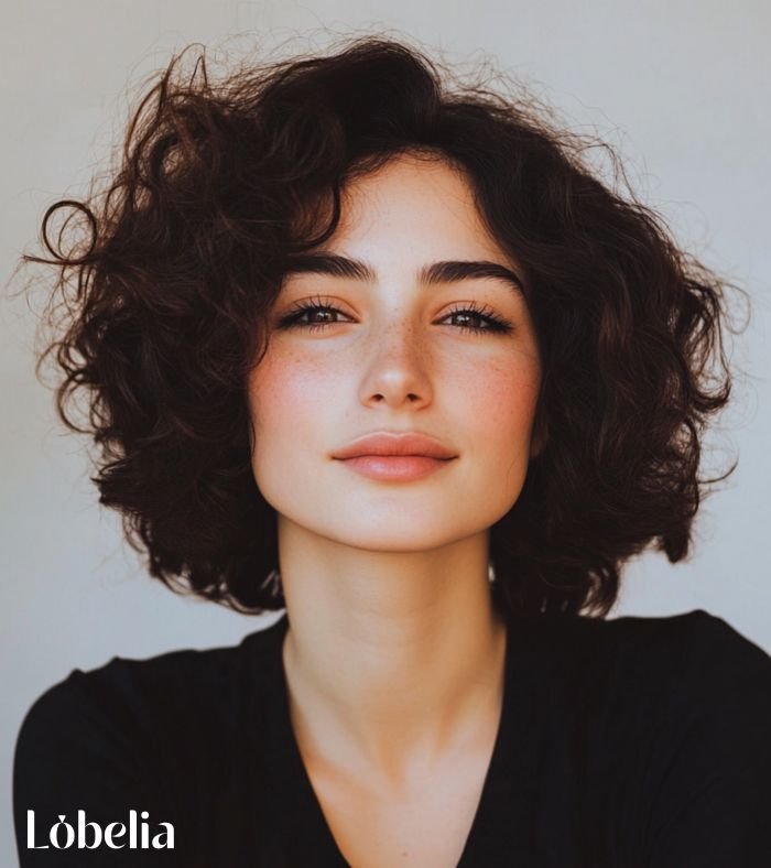 Shag Hairstyle on Curly Hair