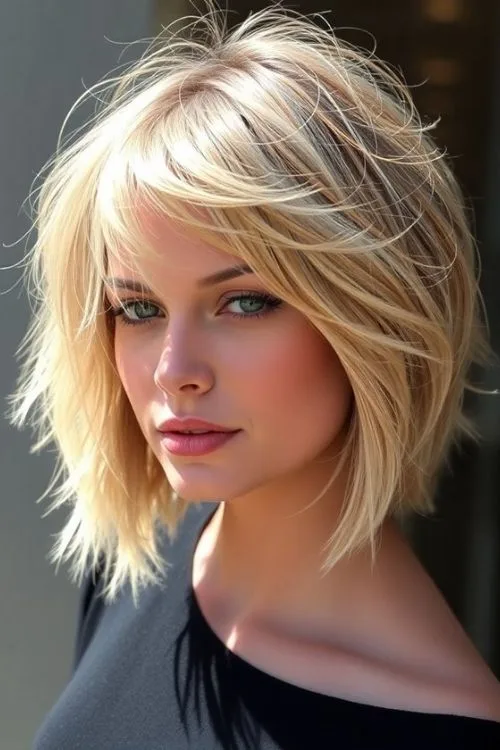 Shaggy Bob With Fringe