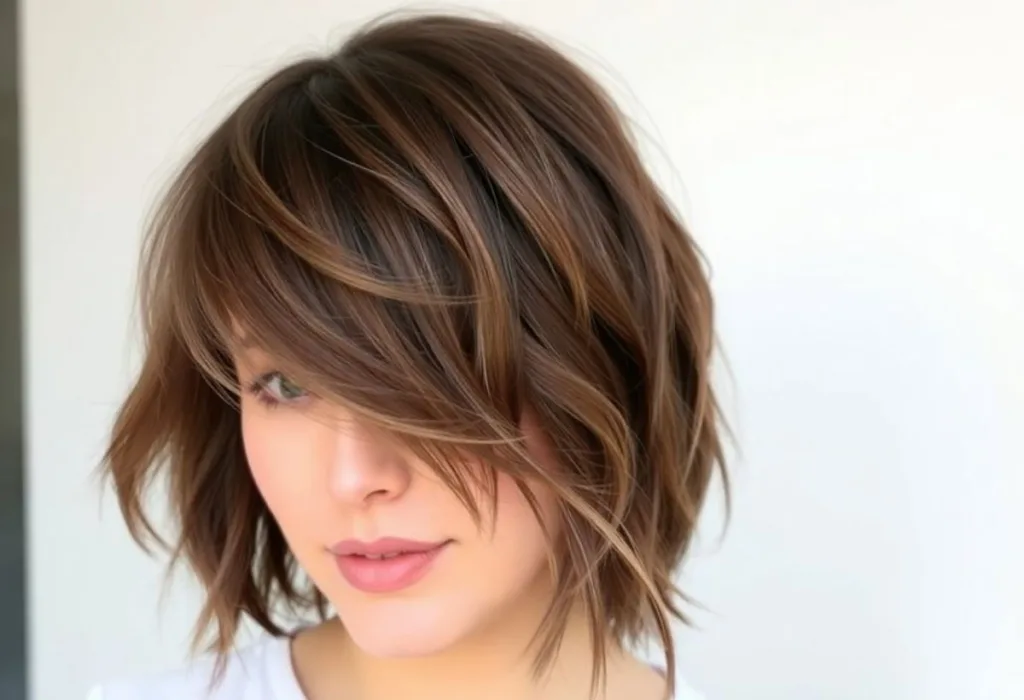 Shaggy Layered Bangs
