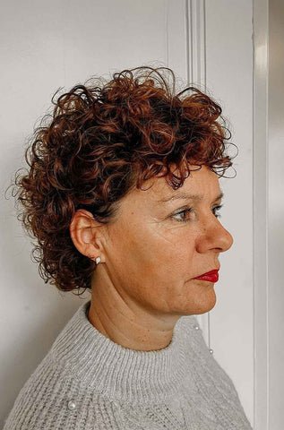 Short Curly Bob with Highlights