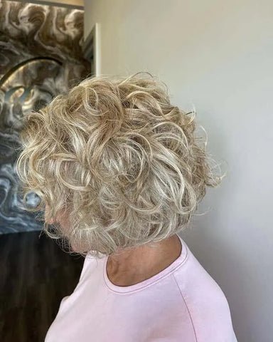 Short Curly Bob with Layers