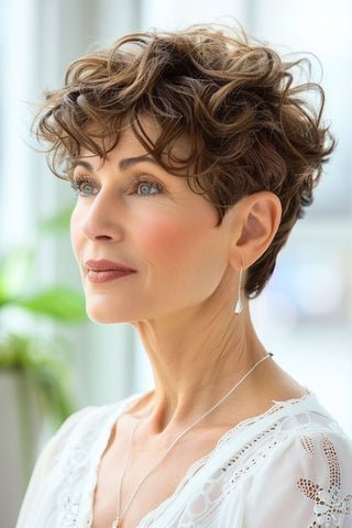 Short Curly Pixie