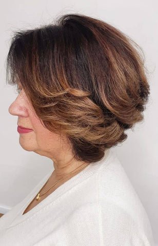 Short Layered Crop with Highlights