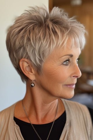 Short Pixie with Textured Layers