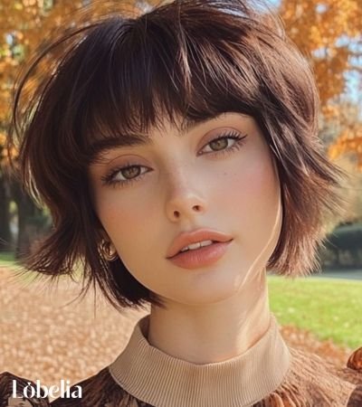 Short Shag with Wispy Bangs