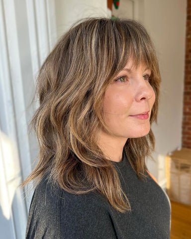Shoulder-Length Shaggy Cut