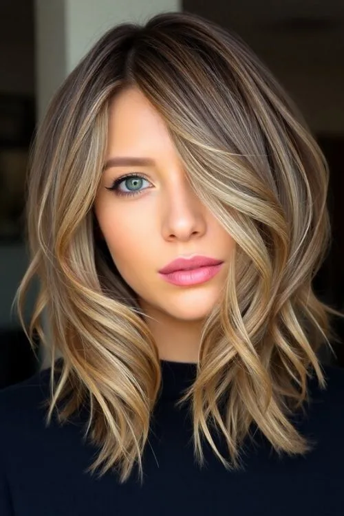 Side-Swept Bangs Bob