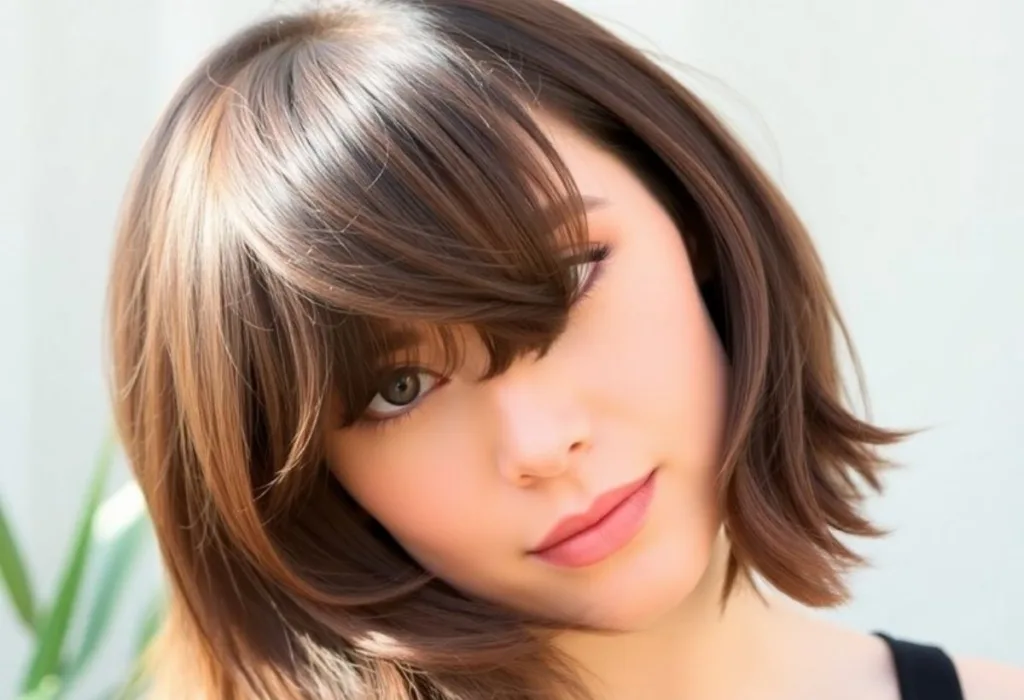 Side-Swept Wispy Bangs