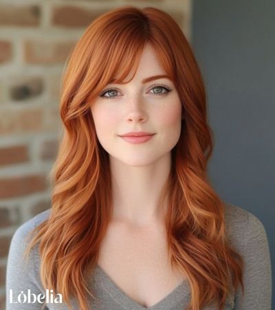 Side-Swept Orange Copper